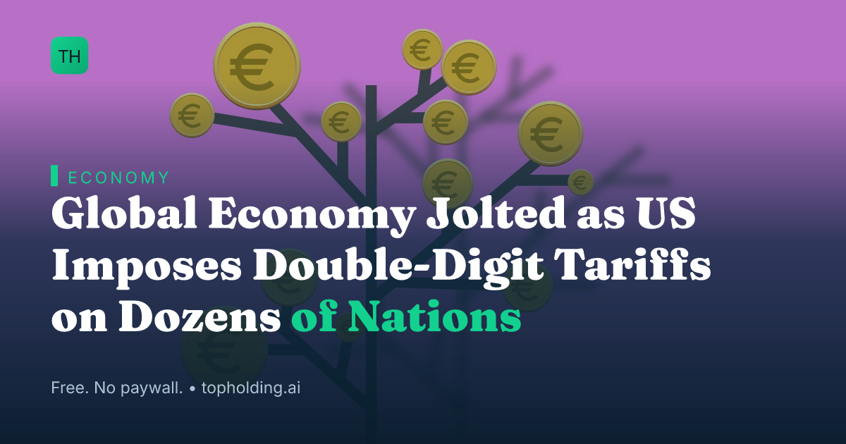 Global Economy Jolted as US Imposes Double-Digit Tariffs on Dozens of Nations
