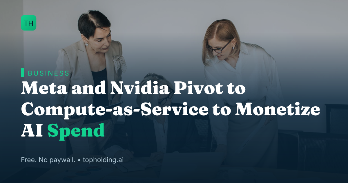 Meta and Nvidia Pivot to Compute-as-Service to Monetize AI Spend