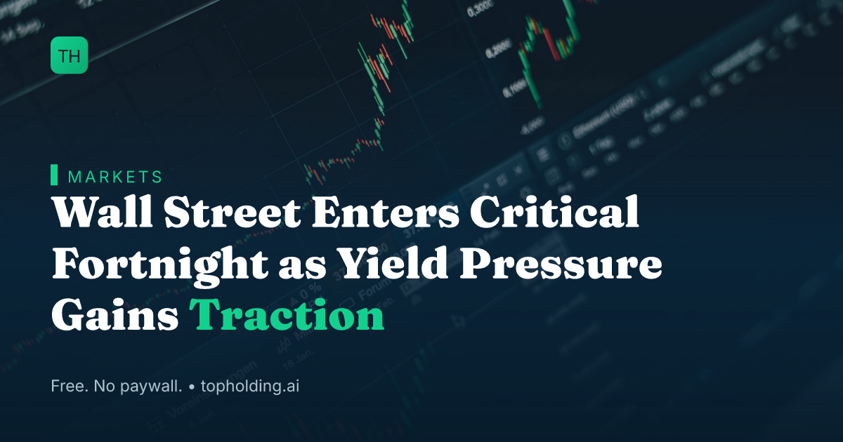 Wall Street Enters Critical Fortnight as Yield Pressure Gains Traction
