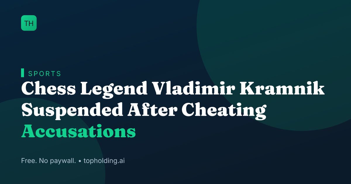 Chess Legend Vladimir Kramnik Suspended After Cheating Accusations