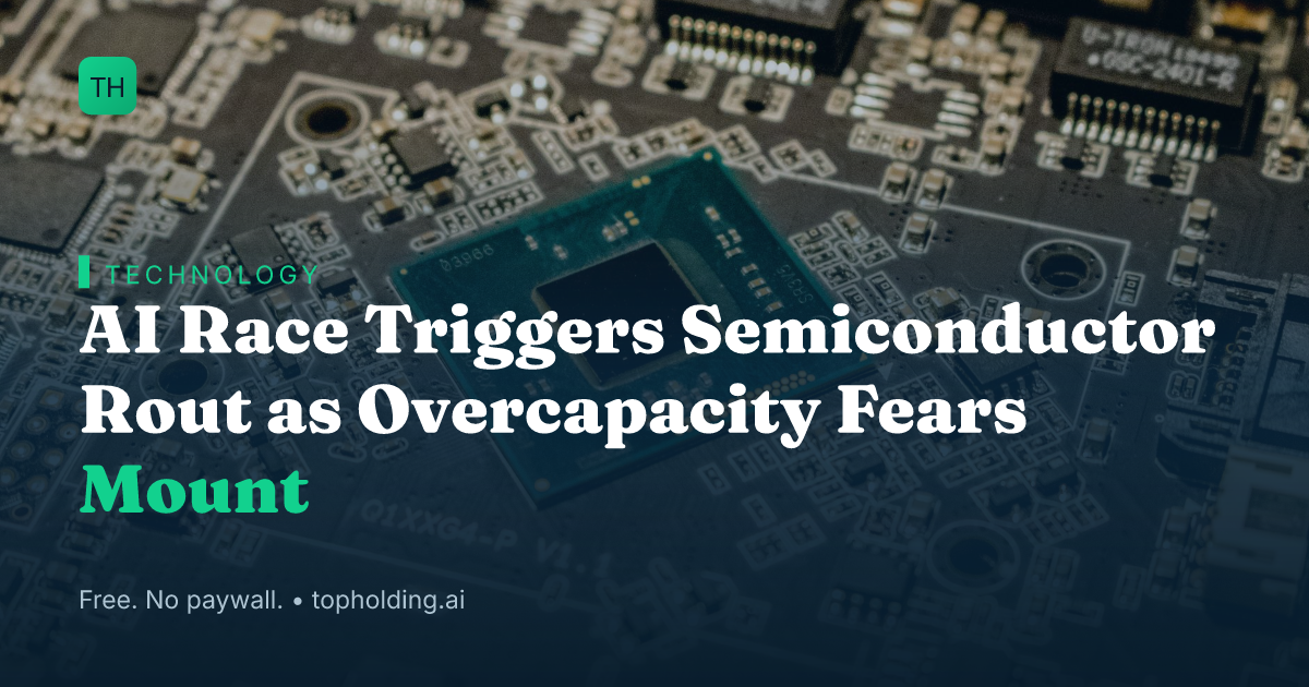 AI Race Triggers Semiconductor Rout as Overcapacity Fears Mount