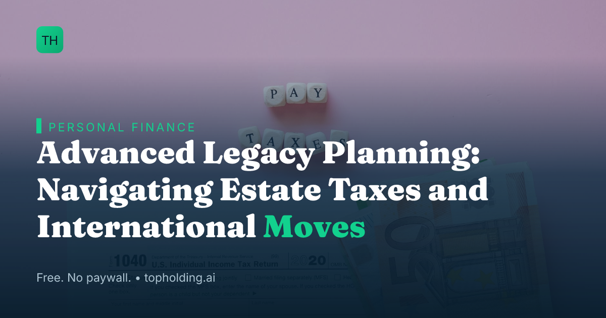 Advanced Legacy Planning: Navigating Estate Taxes and International Moves