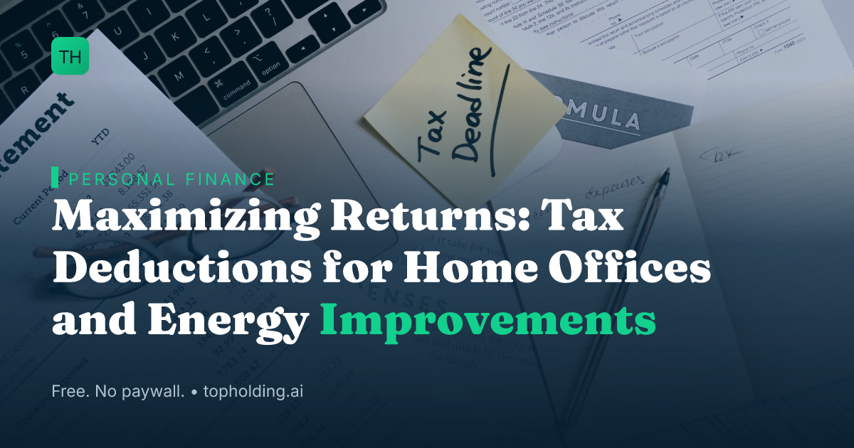 Maximizing Returns: Tax Deductions for Home Offices and Energy Improvements