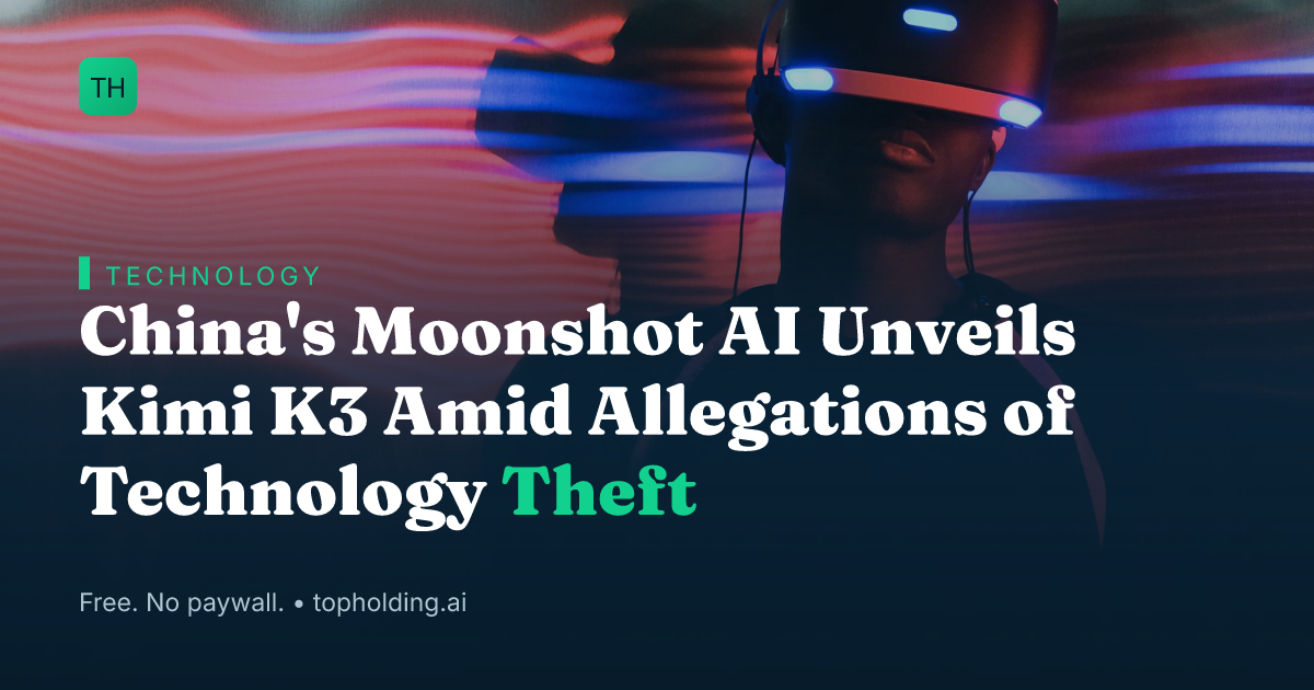 China's Moonshot AI Unveils Kimi K3 Amid Allegations of Technology Theft