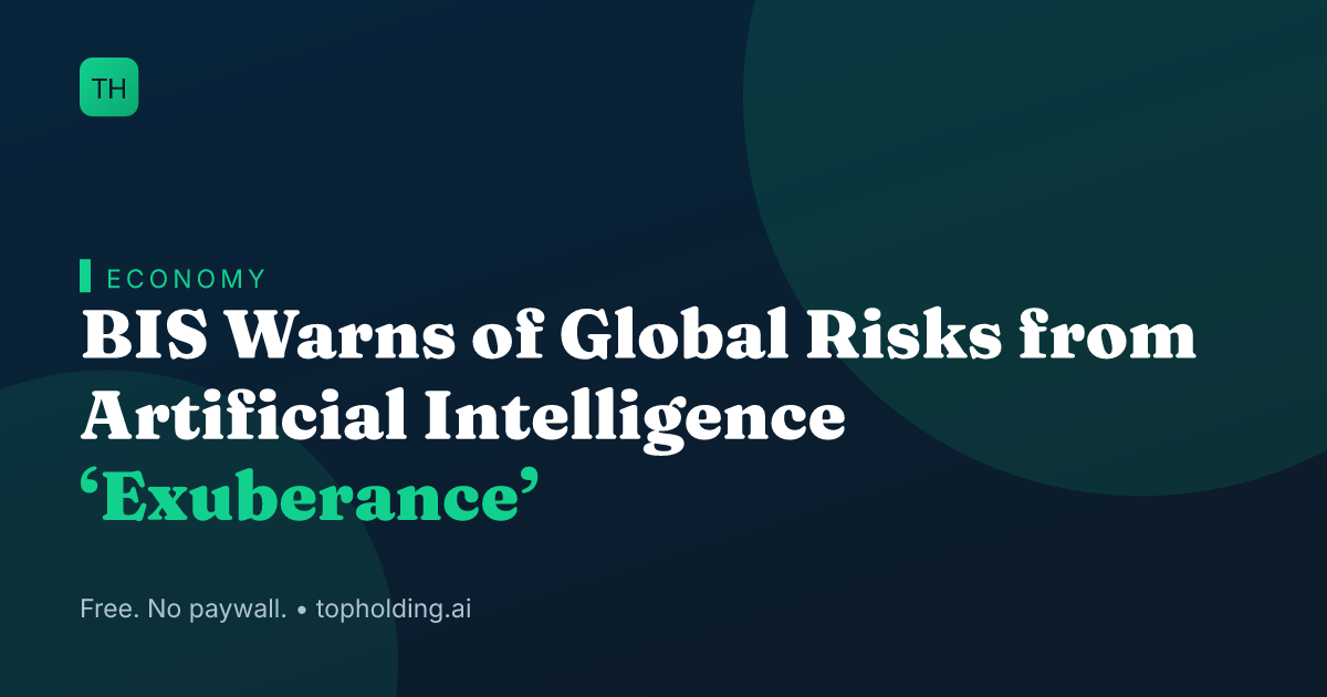 BIS Warns of Global Risks from Artificial Intelligence ‘Exuberance’