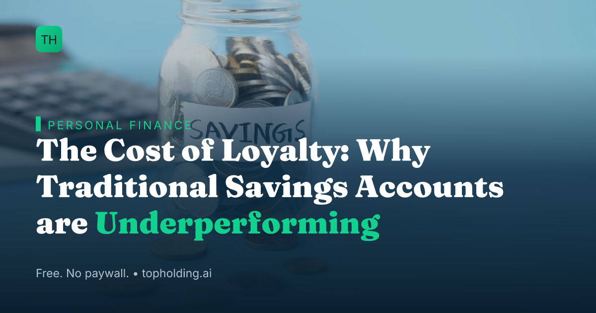 The Cost of Loyalty: Why Traditional Savings Accounts are Underperforming