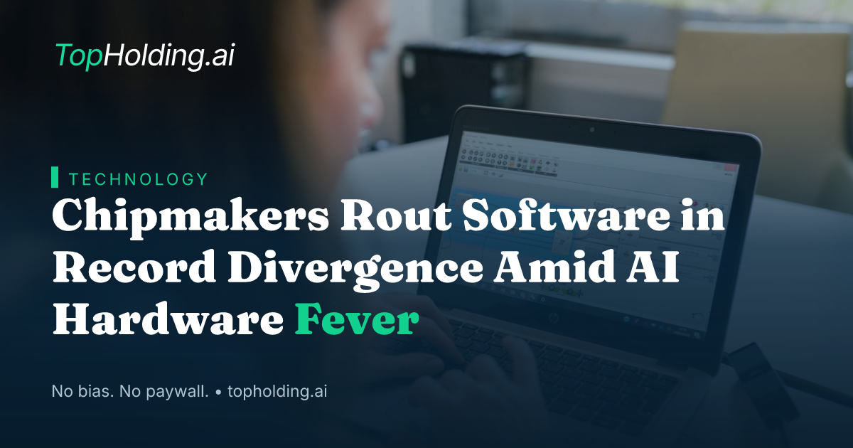 Chipmakers Rout Software in Record Divergence Amid AI Hardware Fever