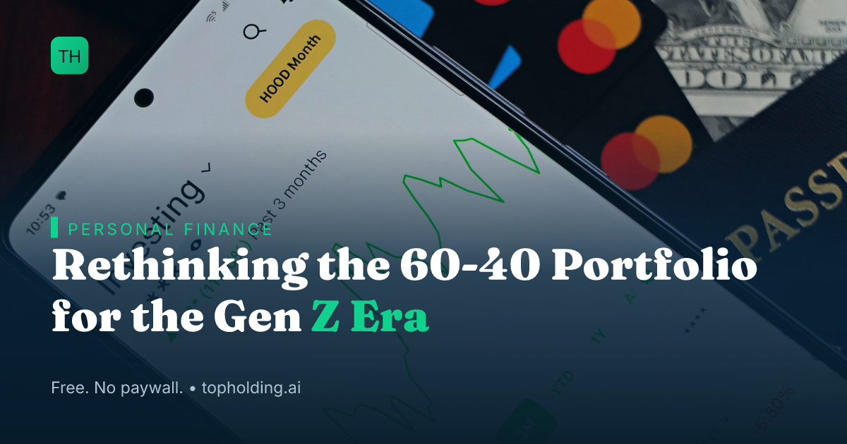Rethinking the 60-40 Portfolio for the Gen Z Era