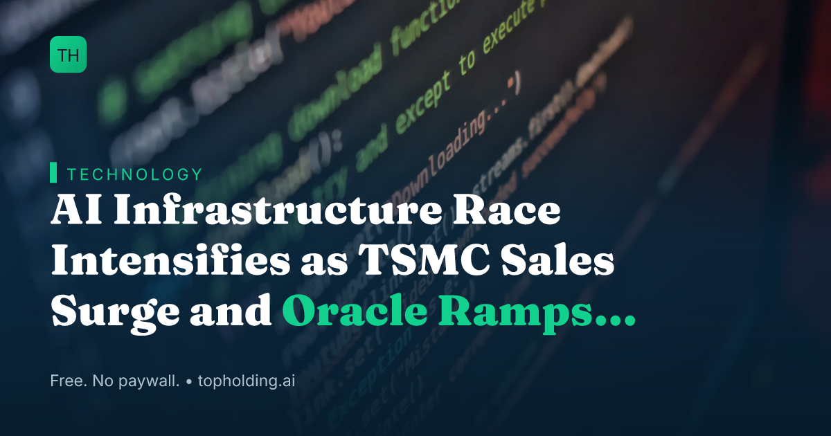 AI Infrastructure Race Intensifies as TSMC Sales Surge and Oracle Ramps Spending