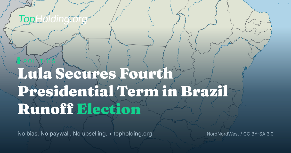 Lula Secures Fourth Presidential Term in Brazil Runoff Election