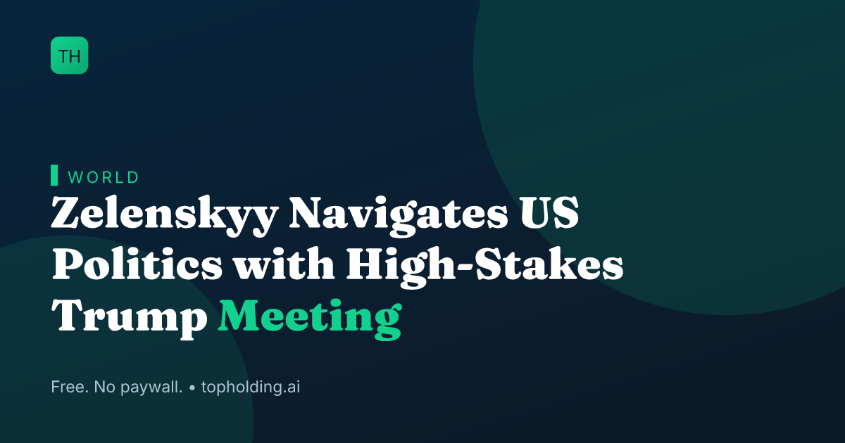 Zelenskyy Navigates US Politics with High-Stakes Trump Meeting