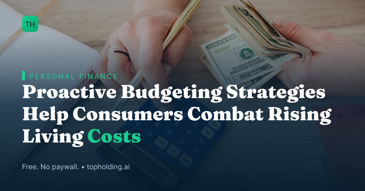Proactive Budgeting Strategies Help Consumers Combat Rising Living Costs