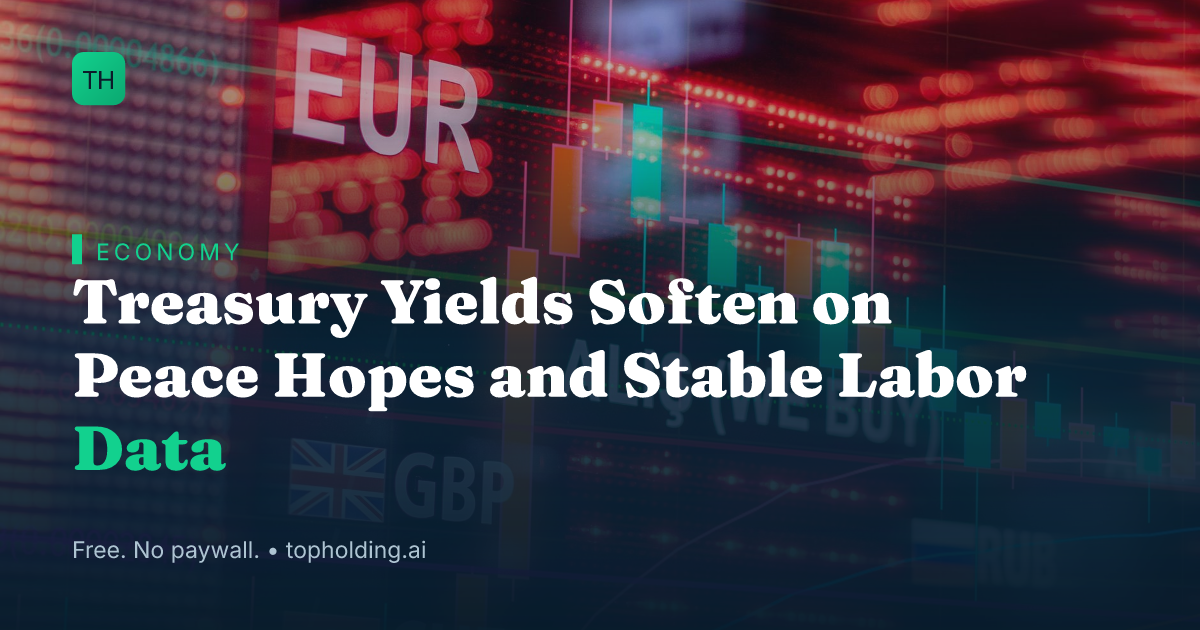 Treasury Yields Soften on Peace Hopes and Stable Labor Data