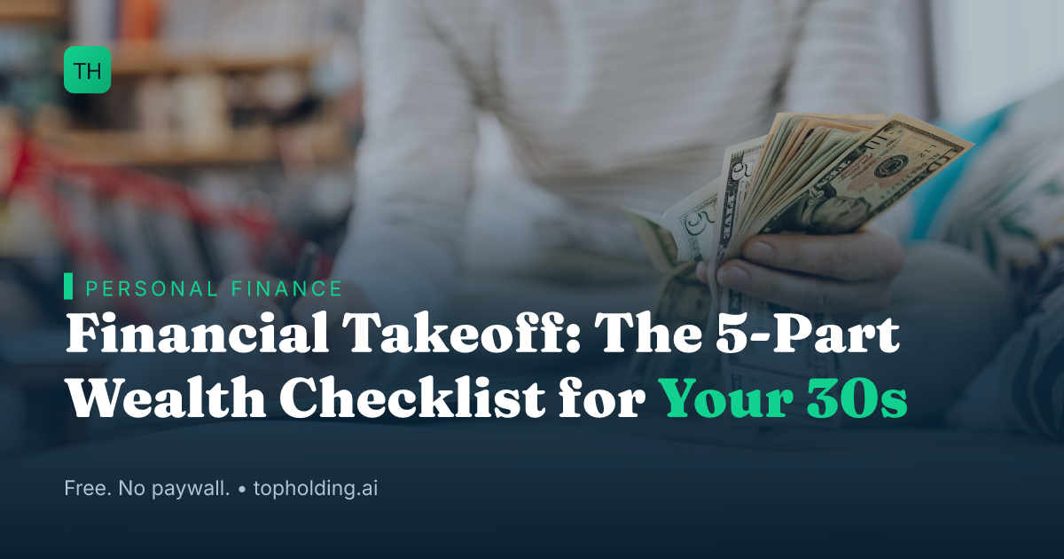 Financial Takeoff: The 5-Part Wealth Checklist for Your 30s