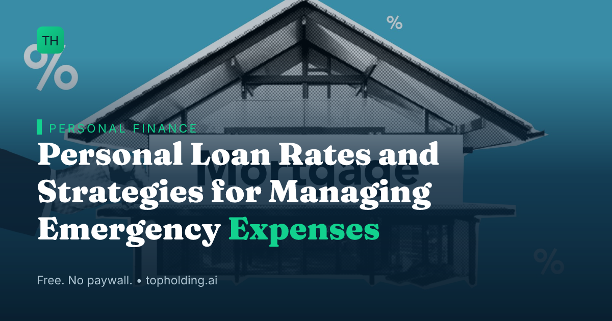 Personal Loan Rates and Strategies for Managing Emergency Expenses