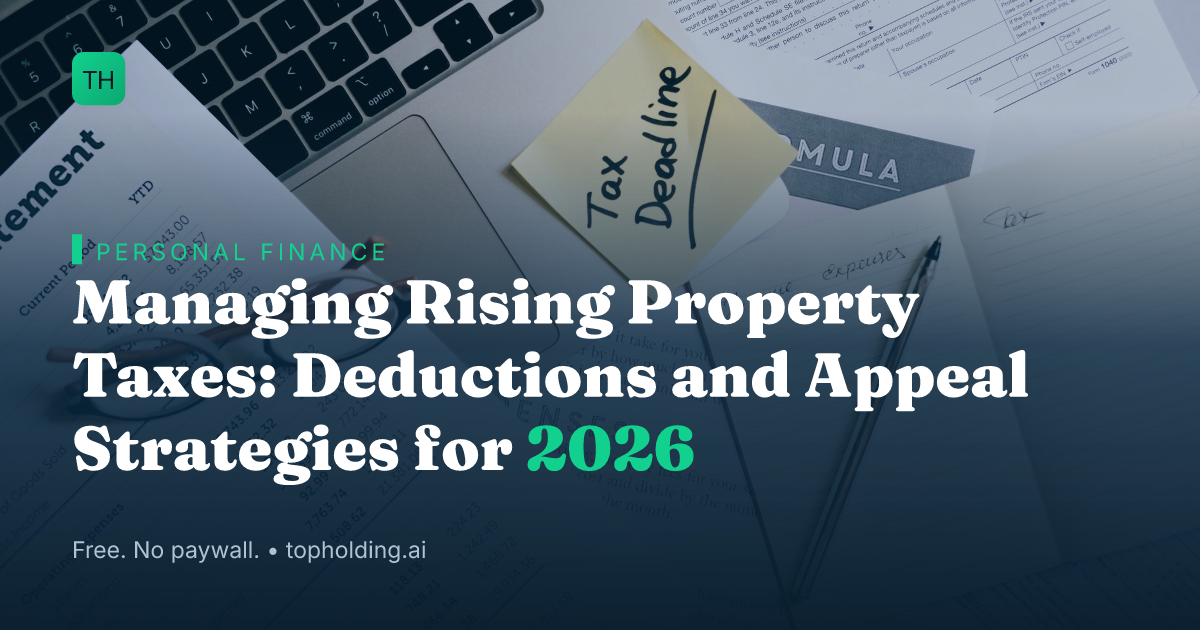 Managing Rising Property Taxes: Deductions and Appeal Strategies for 2026