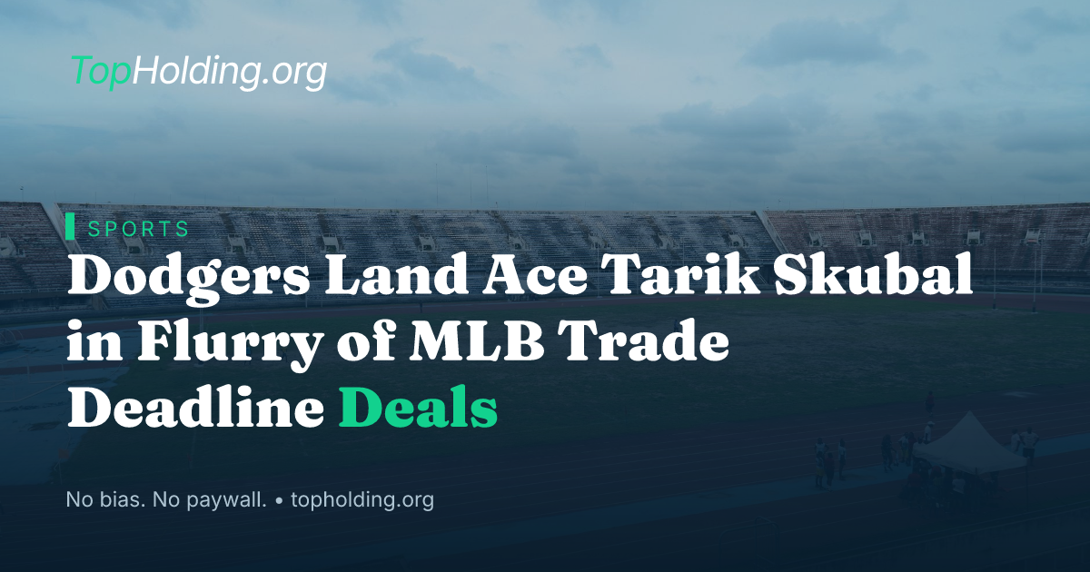 Dodgers Land Ace Tarik Skubal in Flurry of MLB Trade Deadline Deals