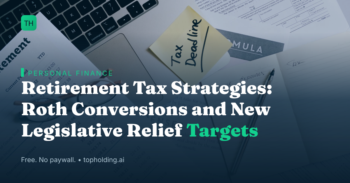 Retirement Tax Strategies: Roth Conversions and New Legislative Relief Targets