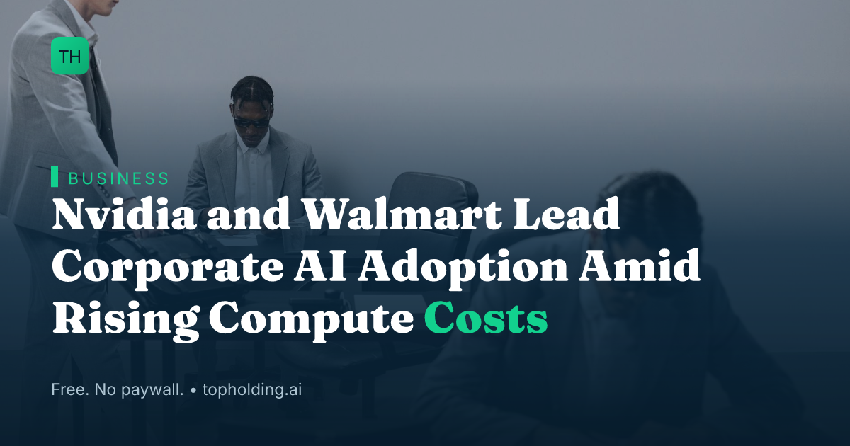 Nvidia and Walmart Lead Corporate AI Adoption Amid Rising Compute Costs