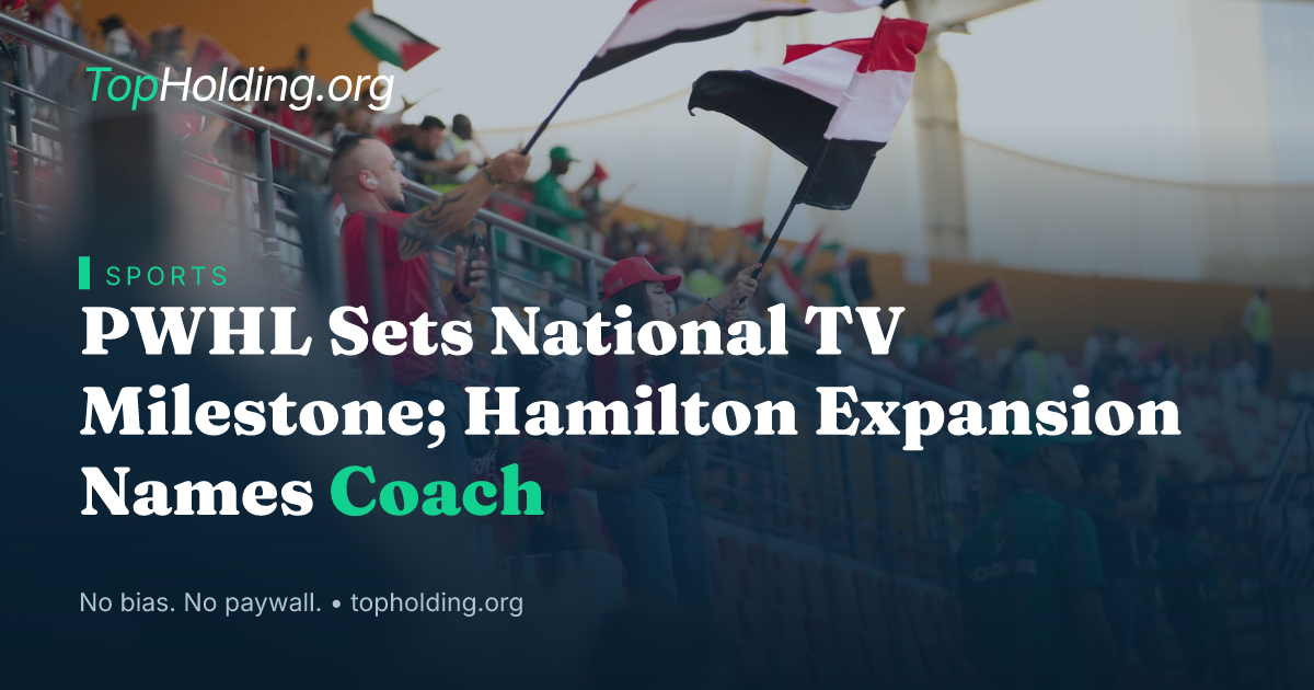 PWHL Sets National TV Milestone; Hamilton Expansion Names Coach