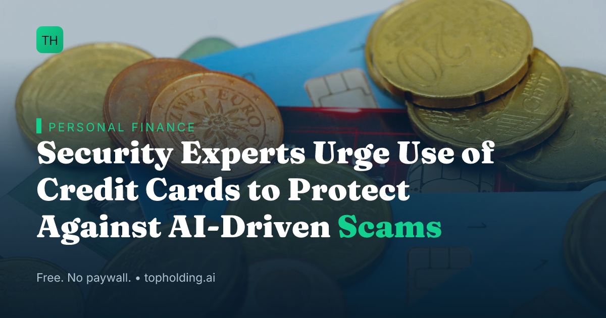 Security Experts Urge Use of Credit Cards to Protect Against AI-Driven Scams