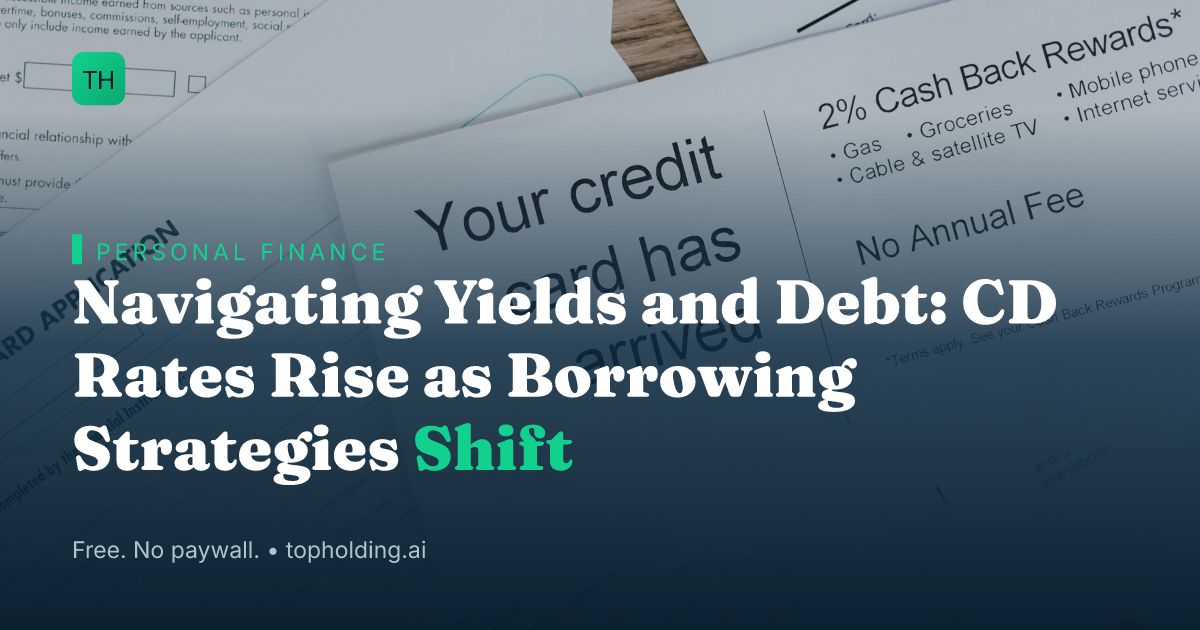 Navigating Yields and Debt: CD Rates Rise as Borrowing Strategies Shift