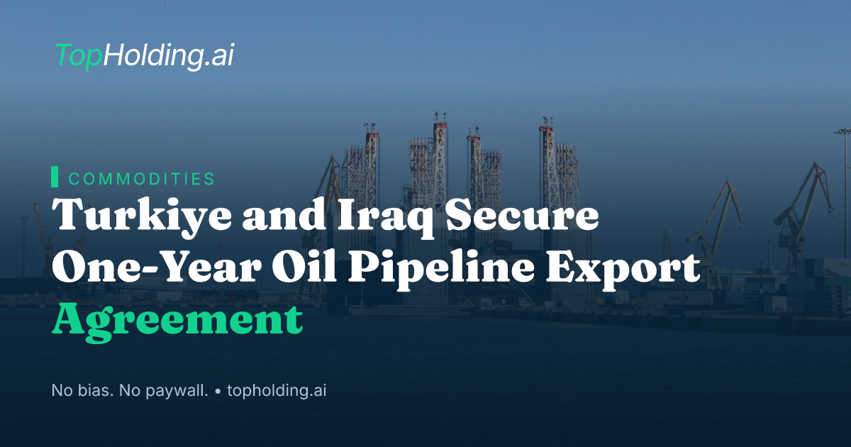 Turkiye and Iraq Secure One-Year Oil Pipeline Export Agreement