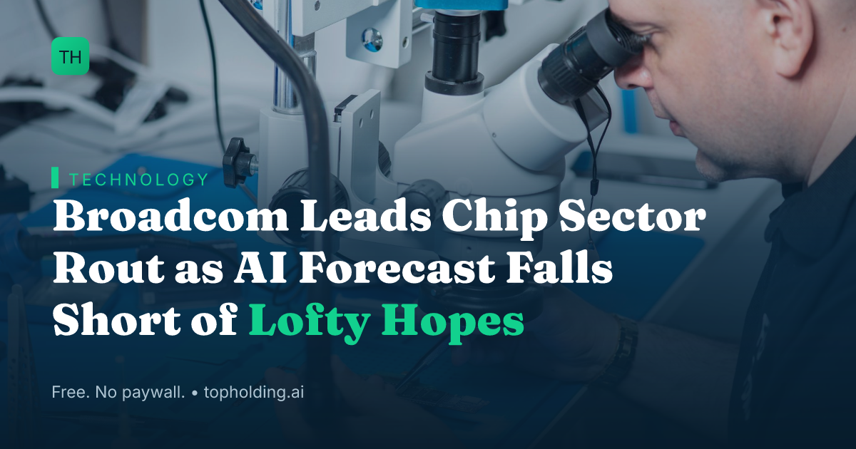 Broadcom Leads Chip Sector Rout as AI Forecast Falls Short of Lofty Hopes