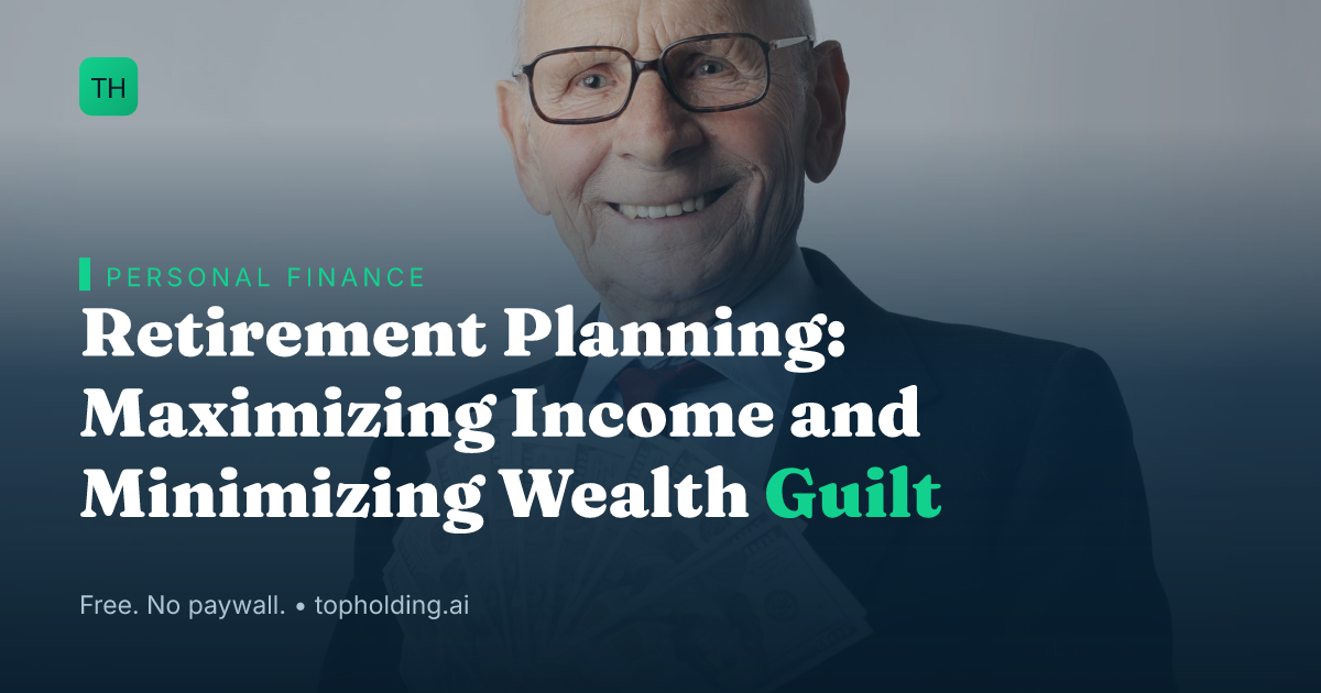 Retirement Planning: Maximizing Income and Minimizing Wealth Guilt