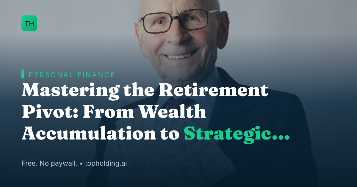 Mastering the Retirement Pivot: From Wealth Accumulation to Strategic Spending