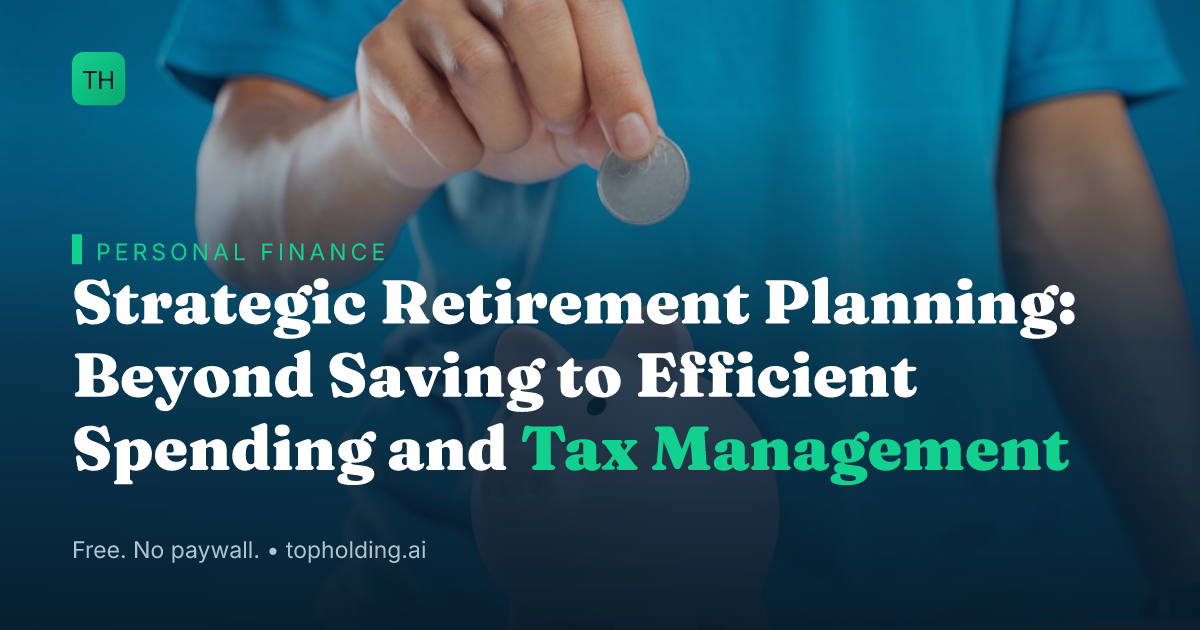 Strategic Retirement Planning: Beyond Saving to Efficient Spending and Tax Management