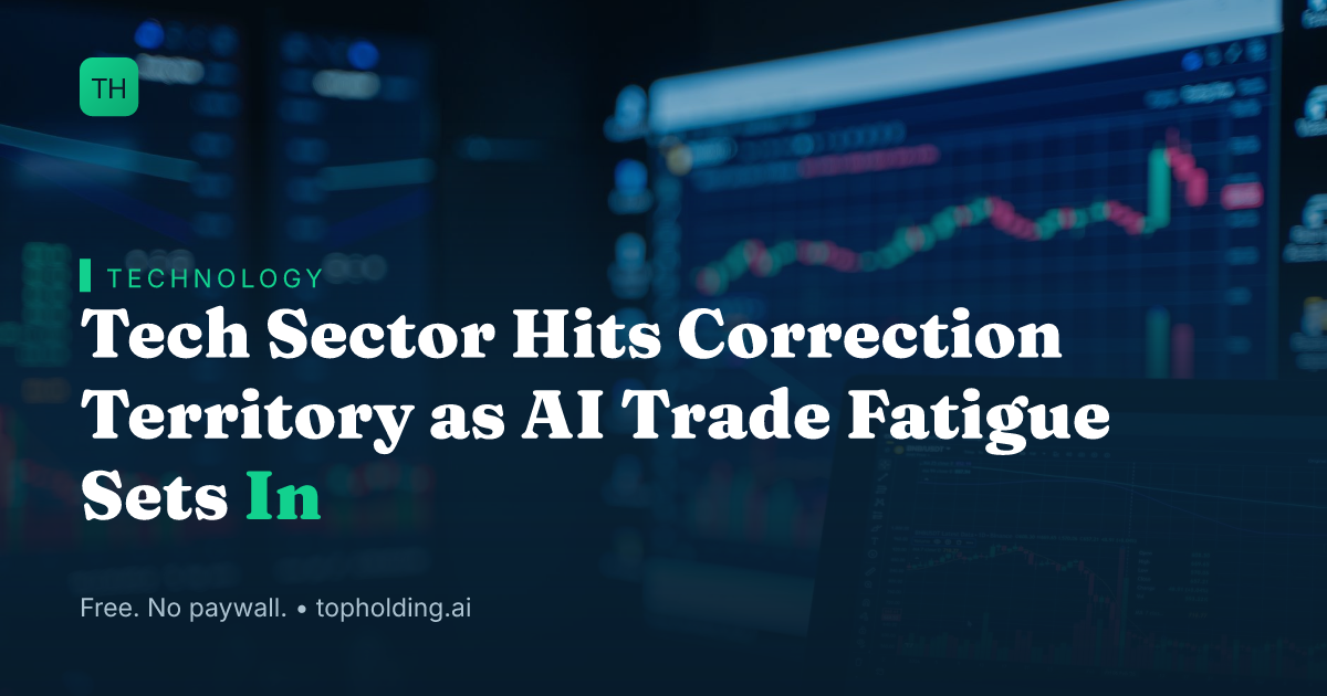 Tech Sector Hits Correction Territory as AI Trade Fatigue Sets In