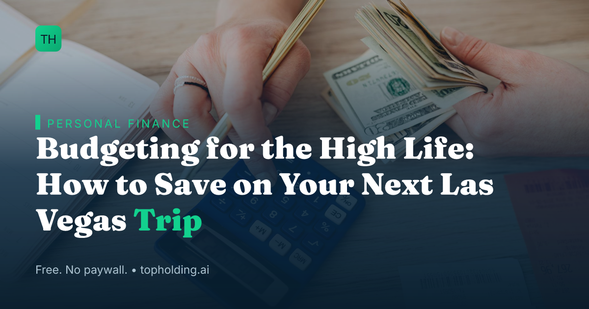 Budgeting for the High Life: How to Save on Your Next Las Vegas Trip