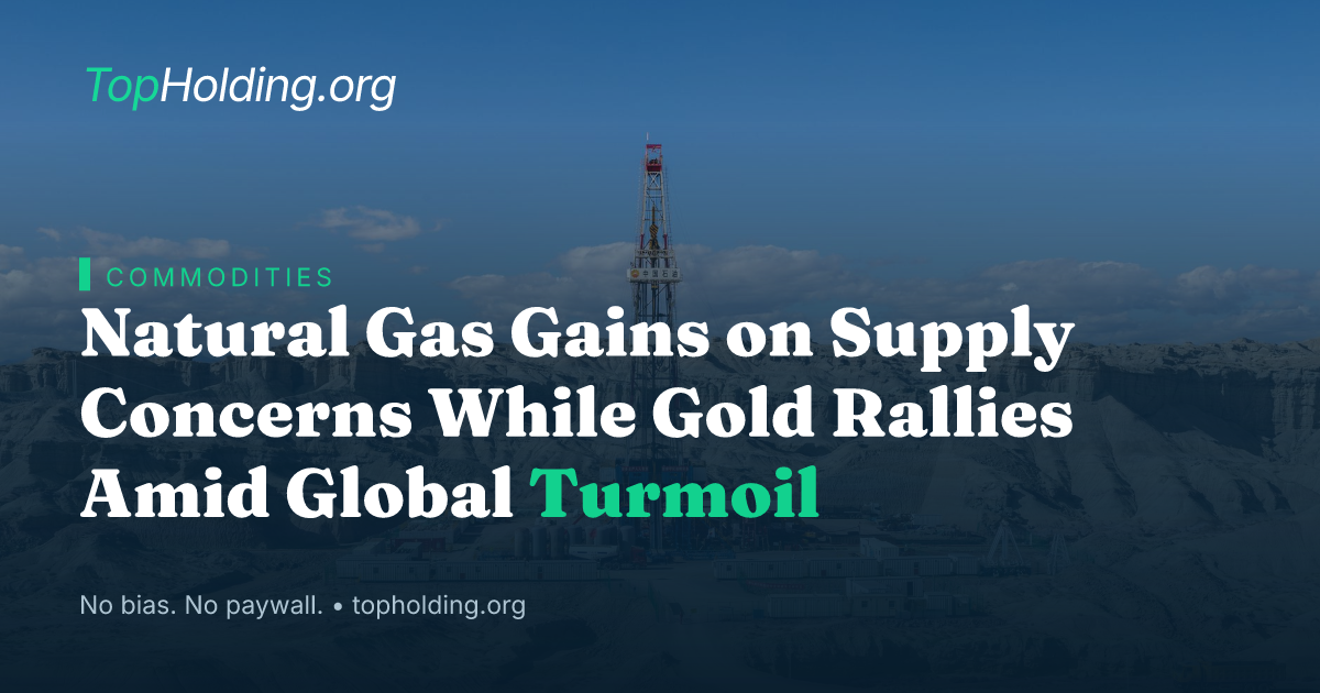 Natural Gas Gains on Supply Concerns While Gold Rallies Amid Global Turmoil