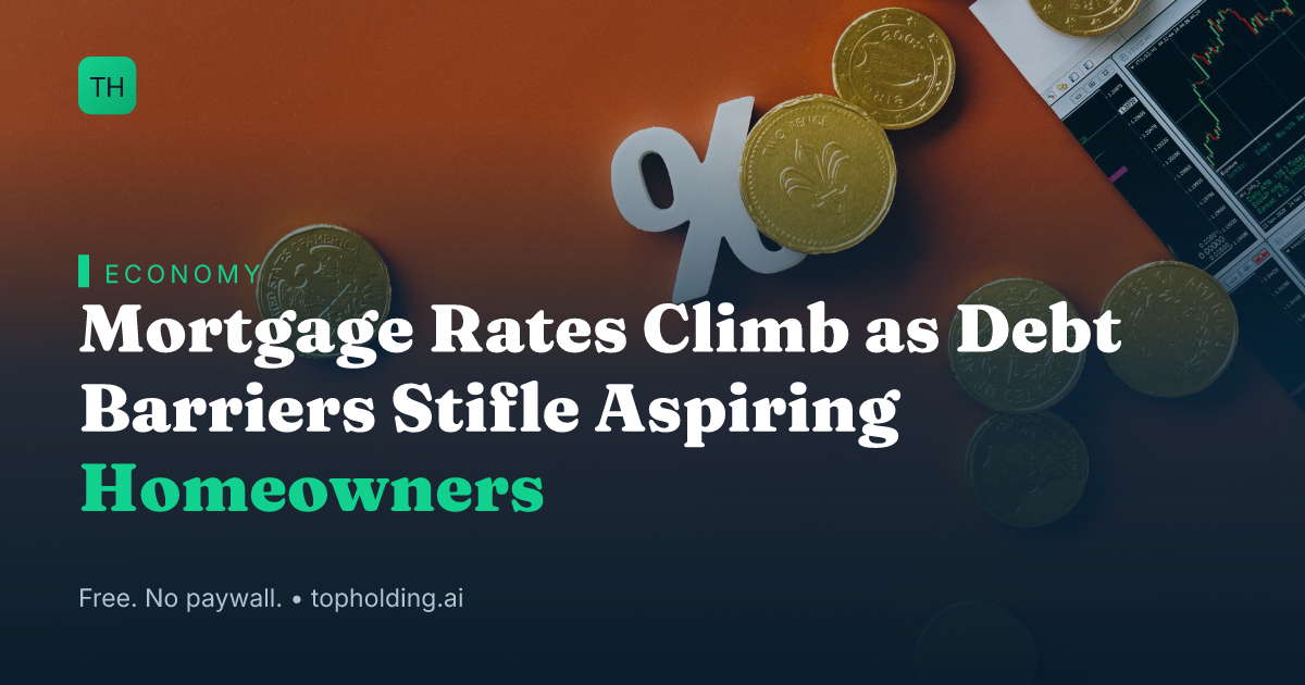 Mortgage Rates Climb as Debt Barriers Stifle Aspiring Homeowners