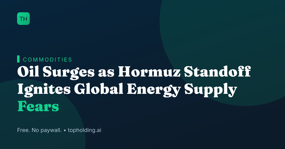 Oil Surges as Hormuz Standoff Ignites Global Energy Supply Fears