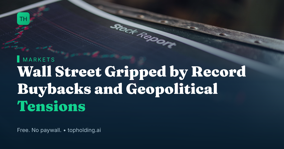 Wall Street Gripped by Record Buybacks and Geopolitical Tensions