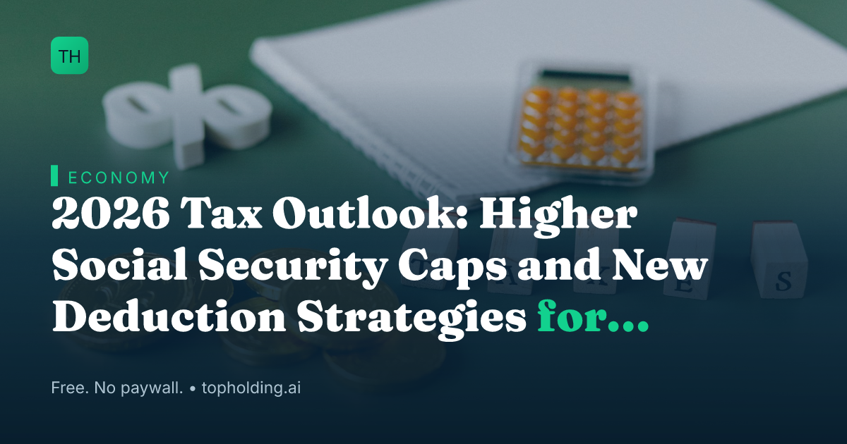 2026 Tax Outlook: Higher Social Security Caps and New Deduction Strategies for Seniors