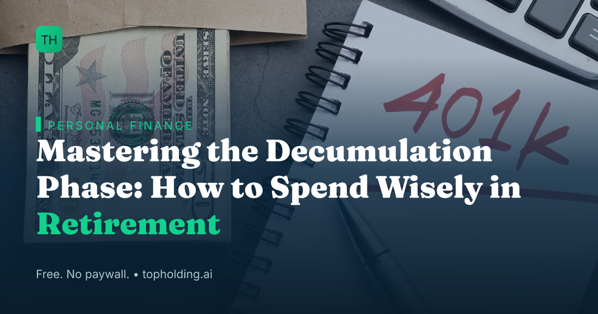Mastering the Decumulation Phase: How to Spend Wisely in Retirement