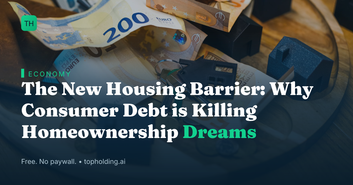 The New Housing Barrier: Why Consumer Debt is Killing Homeownership Dreams