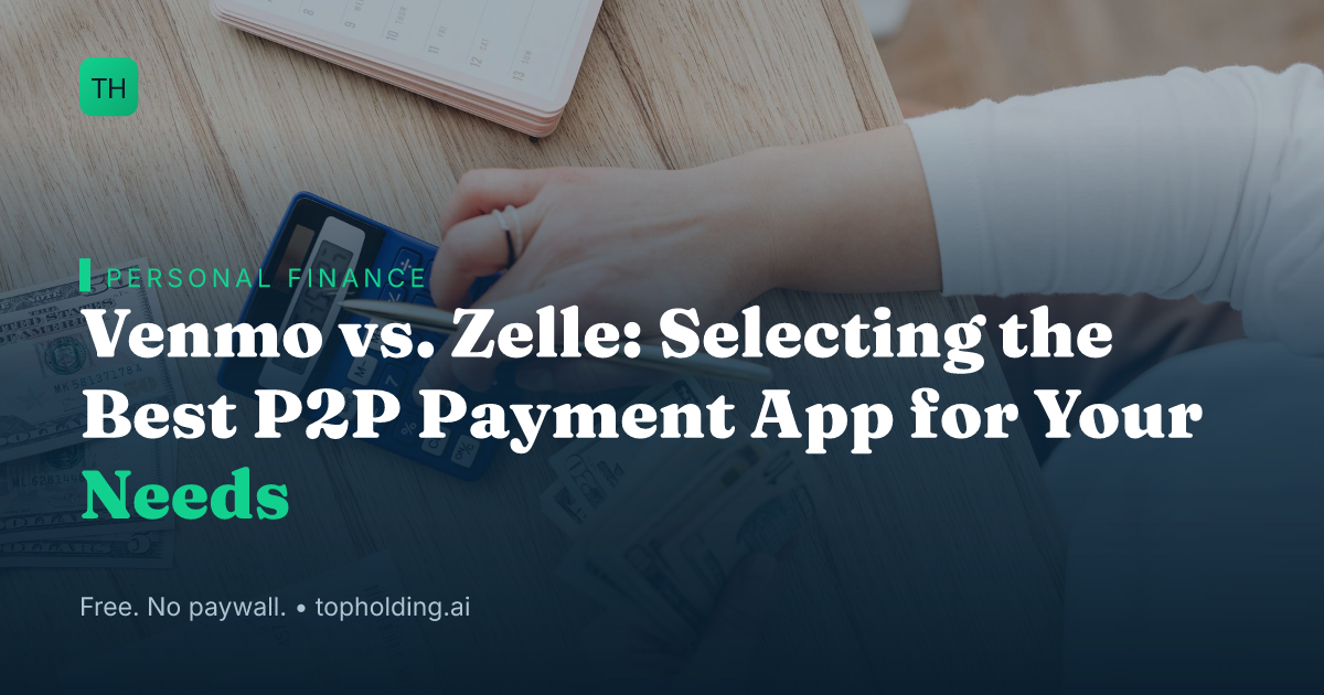 Venmo vs. Zelle: Selecting the Best P2P Payment App for Your Needs