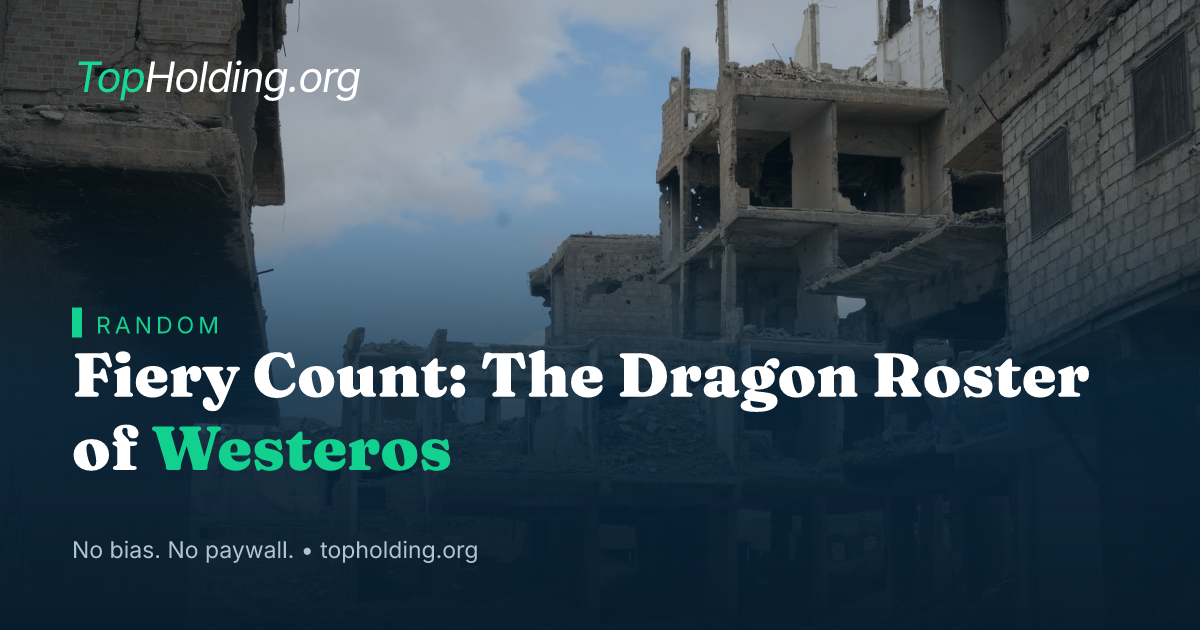 Fiery Count: The Dragon Roster of Westeros