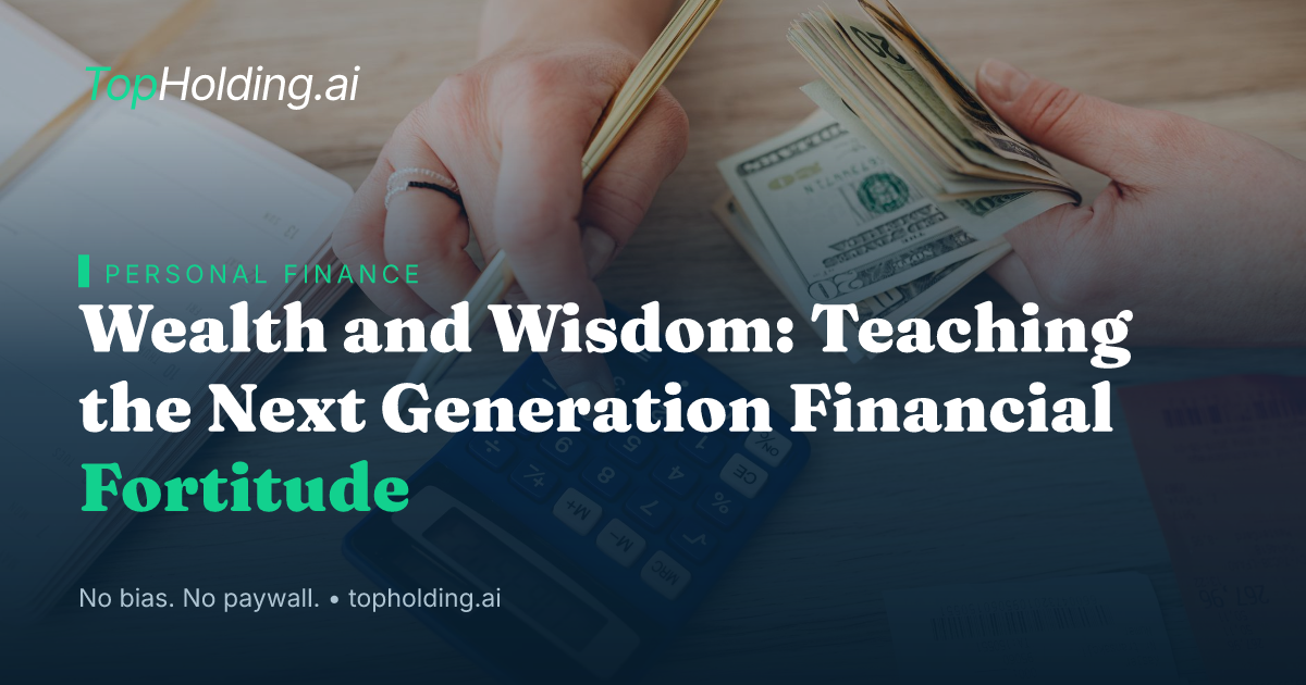 Wealth and Wisdom: Teaching the Next Generation Financial Fortitude