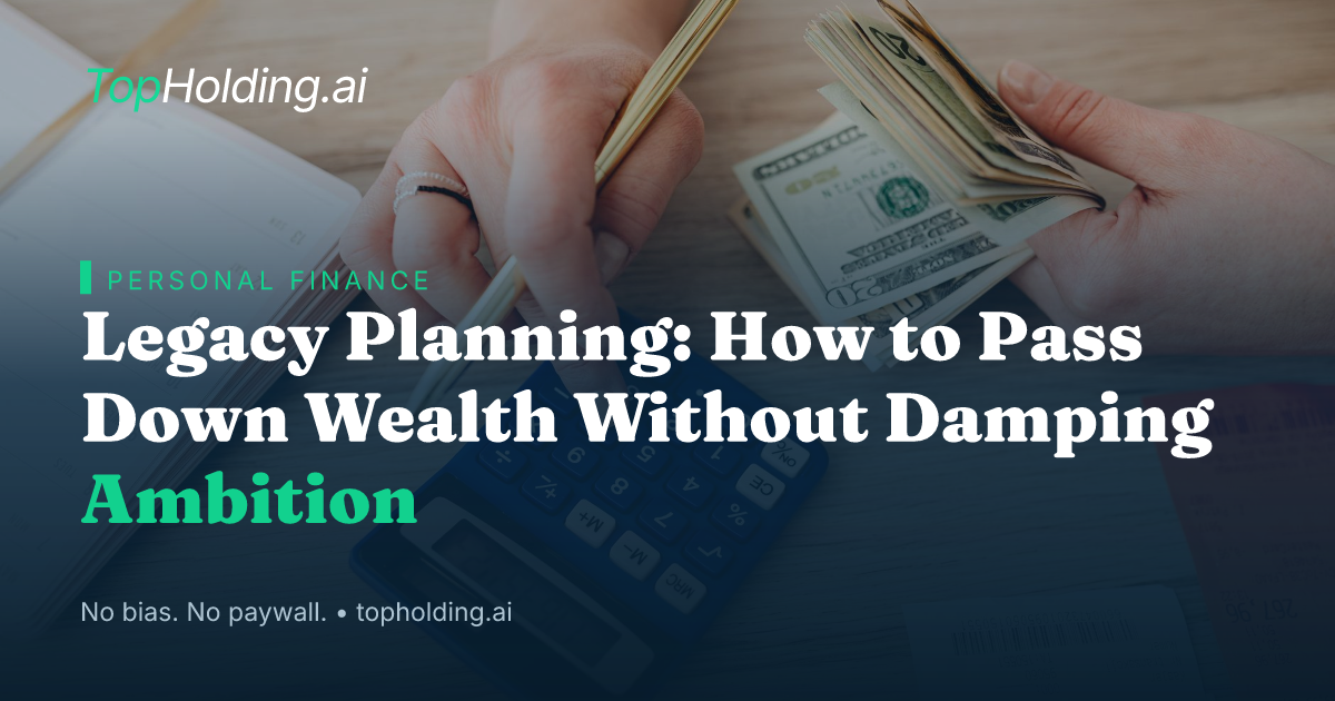 Legacy Planning: How to Pass Down Wealth Without Damping Ambition