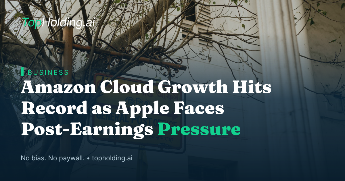 Amazon Cloud Growth Hits Record as Apple Faces Post-Earnings Pressure