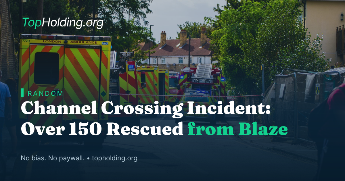 Channel Crossing Incident: Over 150 Rescued from Blaze