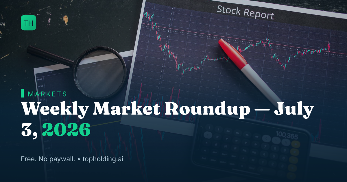 Weekly Market Roundup — July 3, 2026