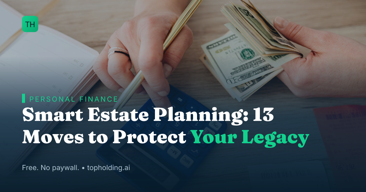 Smart Estate Planning: 13 Moves to Protect Your Legacy