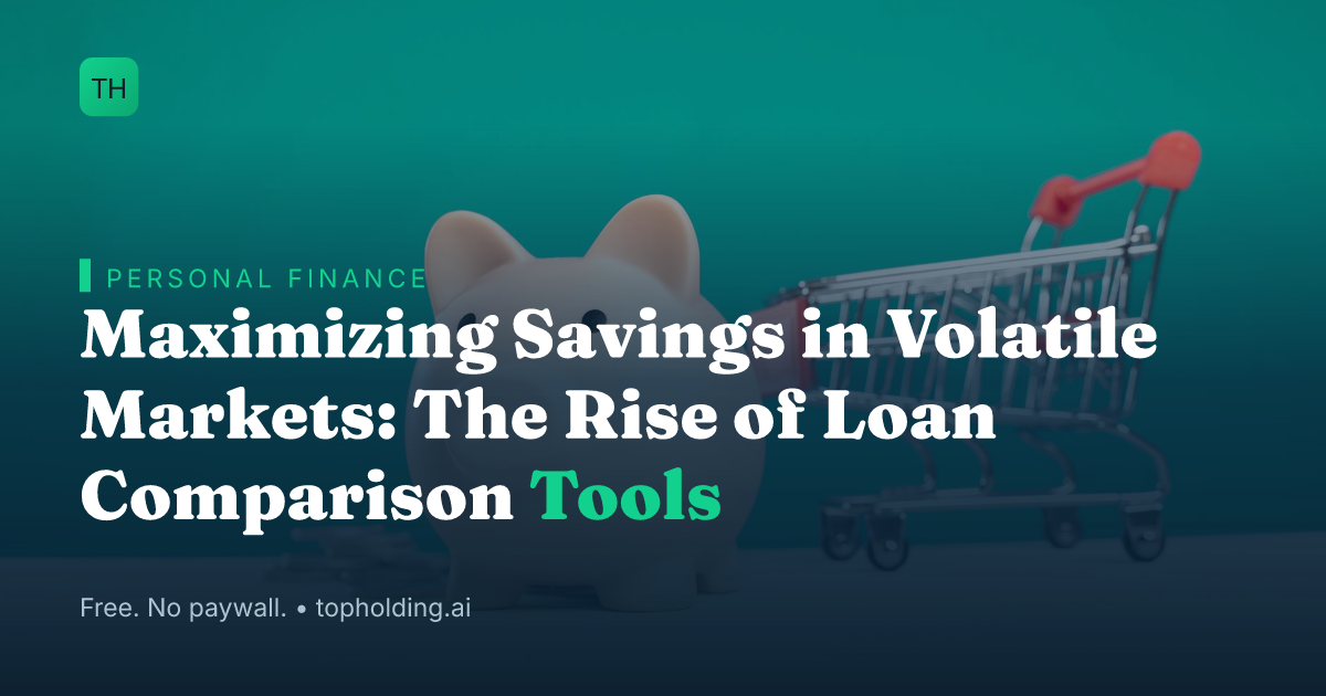 Maximizing Savings in Volatile Markets: The Rise of Loan Comparison Tools