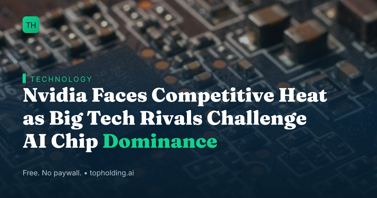 Nvidia Faces Competitive Heat as Big Tech Rivals Challenge AI Chip Dominance